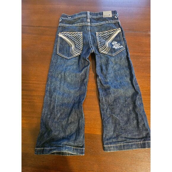 Kids Vintage Enyce Y2K Set Embroidered Jeans Gradient‎ T-Shirt Size 4 Hip Hop - Picture 4 of 9